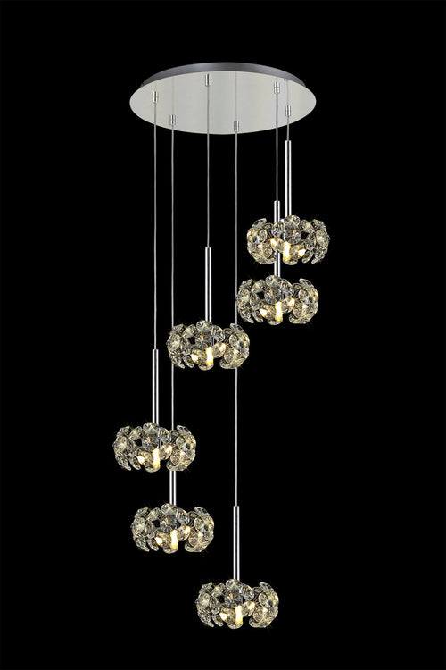 Luminosity Designs - 6 Light Baron Opulence Multi Pendant - Luminosity Designs Ltd