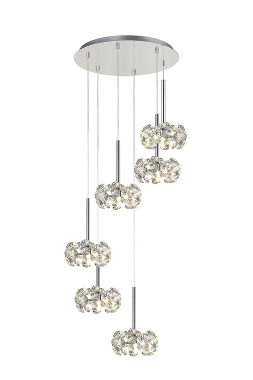 Luminosity Designs - 6 Light Baron Opulence Multi Pendant - Luminosity Designs Ltd