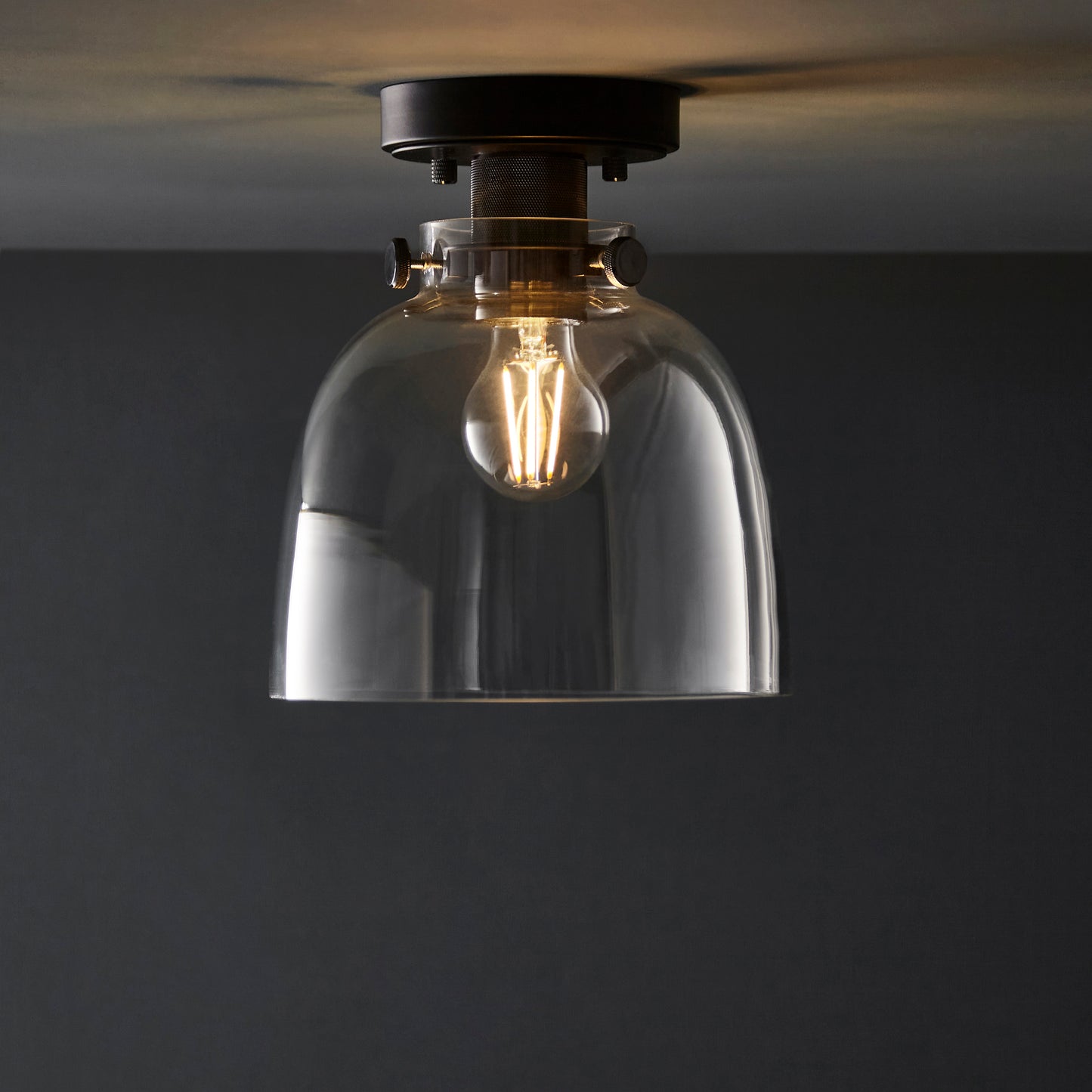 Noir Semi Flush Fitting