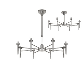 Luminosity Designs - 8 Light Baron Adjustable Chandelier - Luminosity Designs Ltd