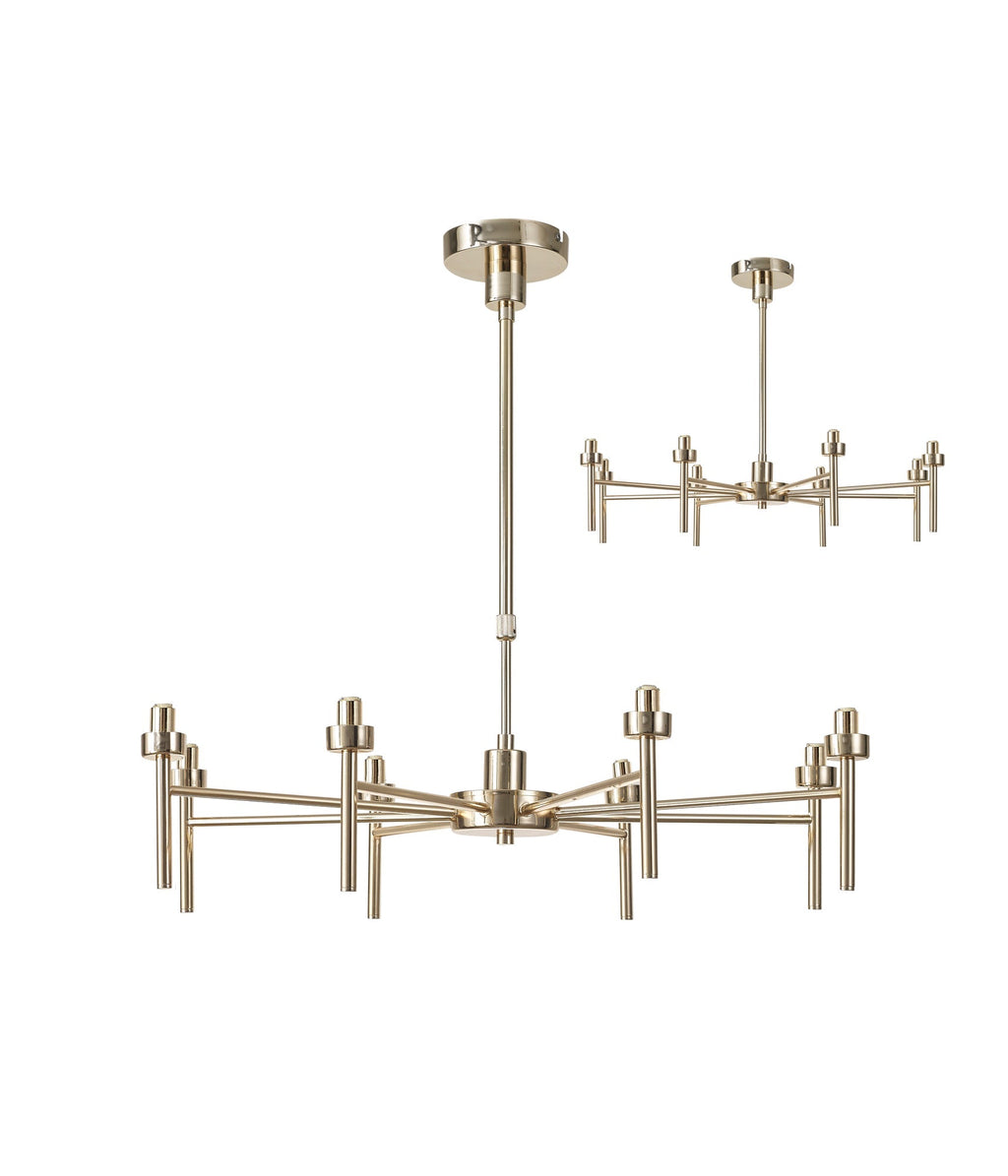 Luminosity Designs - 8 Light Baron Adjustable Chandelier - Luminosity Designs Ltd