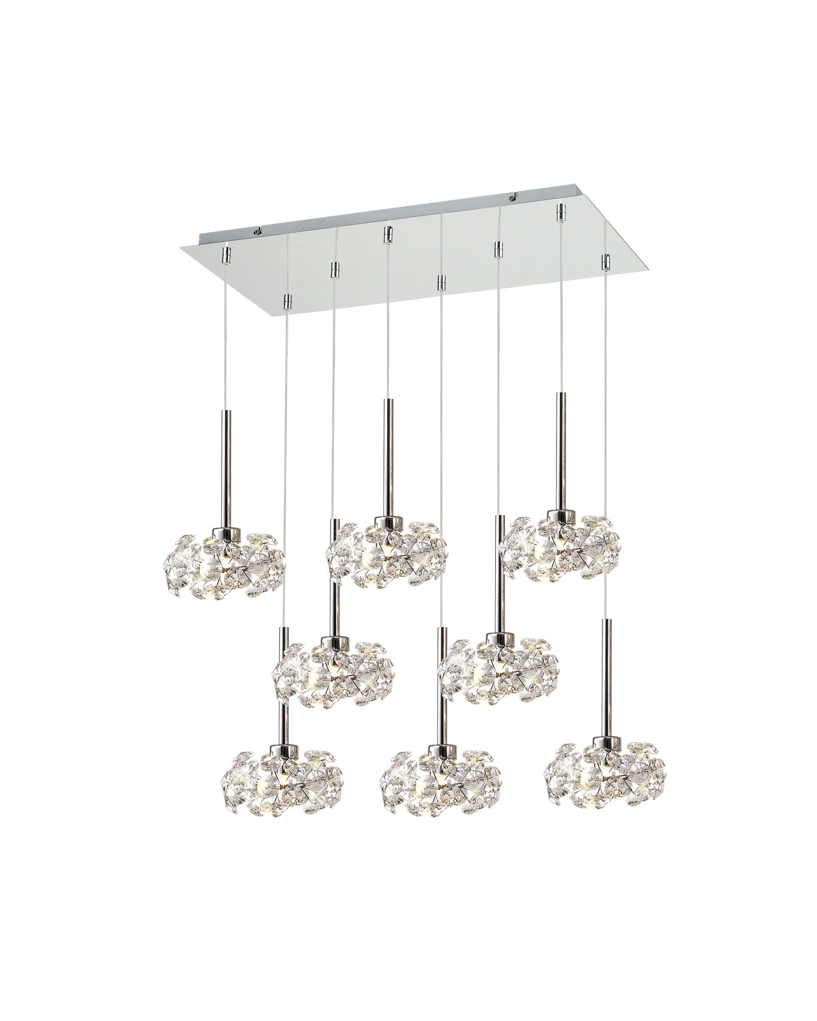 Luminosity Designs - 8 Light Baron Multi Pendant Panel - Luminosity Designs Ltd