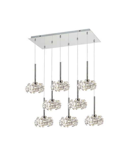 Luminosity Designs - 8 Light Baron Opulence Multi Pendant Panel - Luminosity Designs Ltd