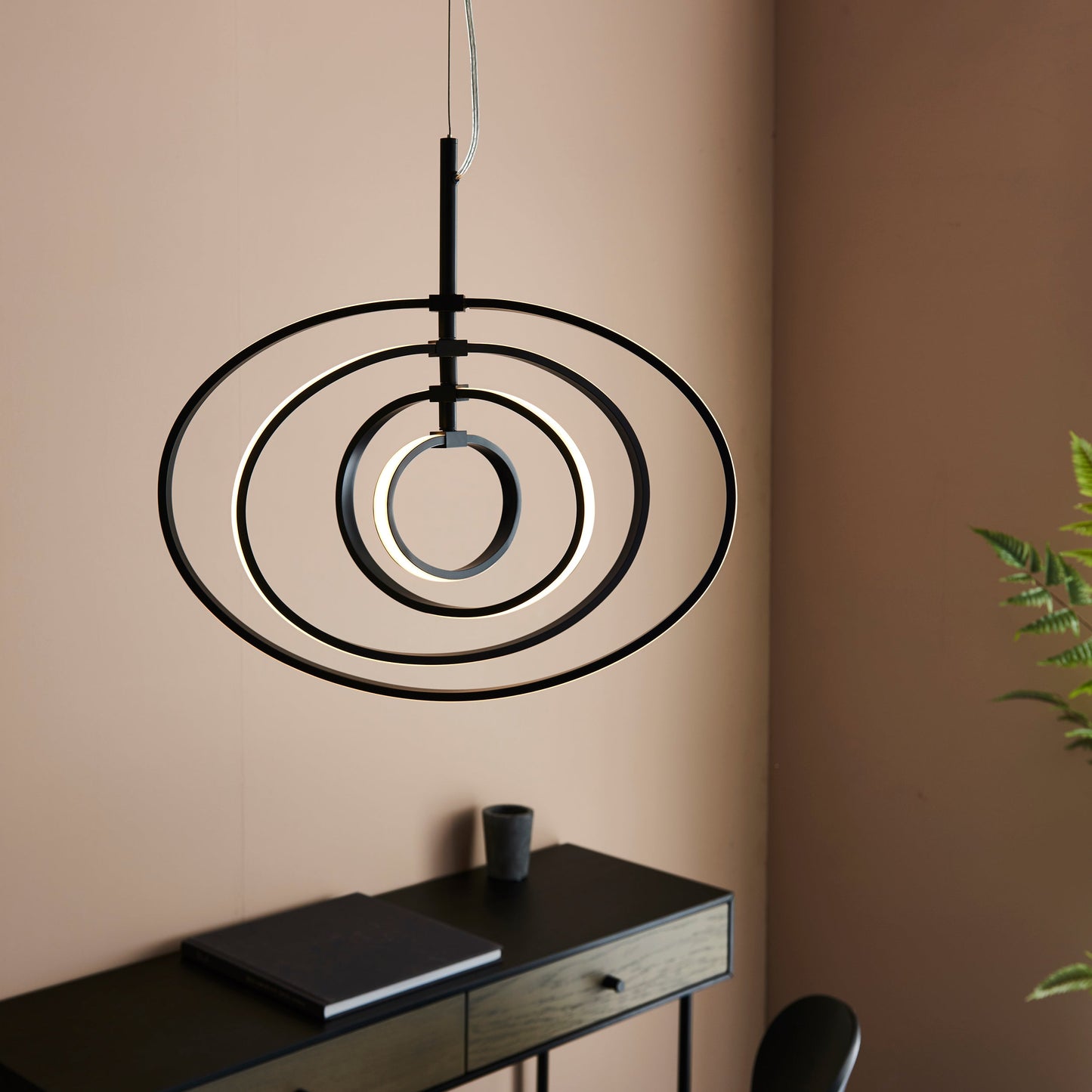 Avali Neon Hoop Pendant