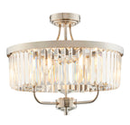 Paris 3 Light Semi Flush Fitting