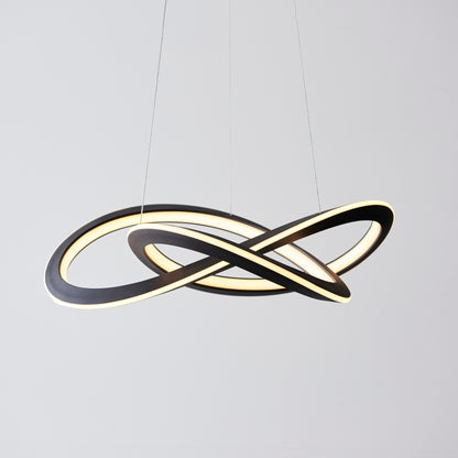 Rubel Textured Black Neon Twist Pendant