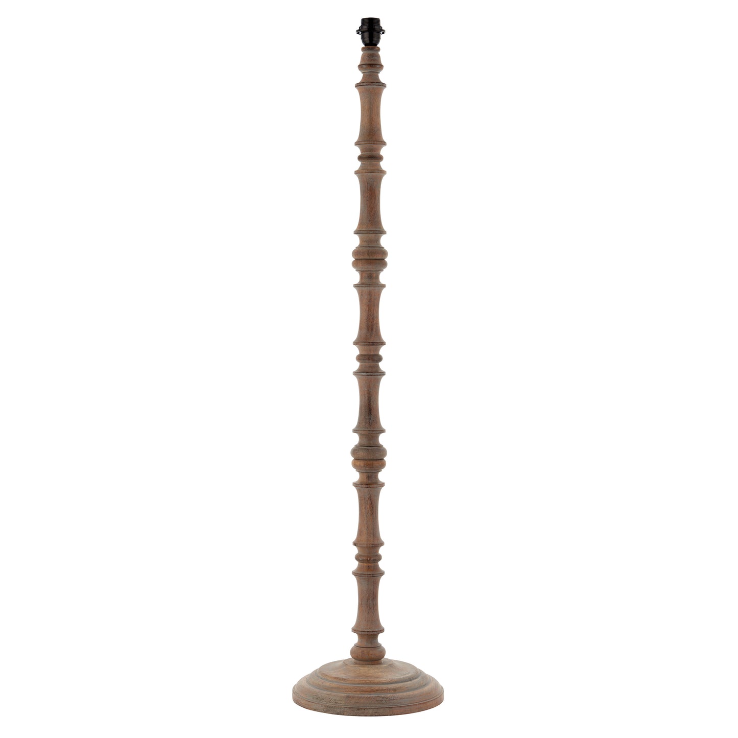 Elijah Rustic Style Wooden Floor Lamp