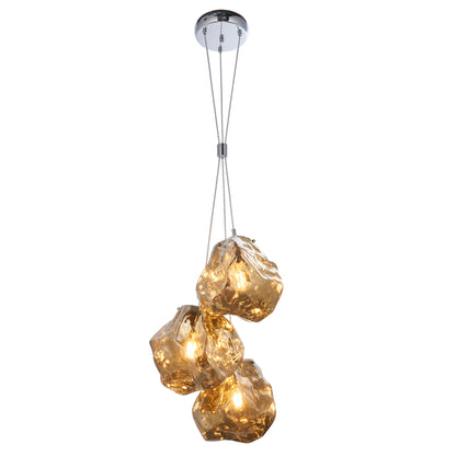 Rock Design 3 Light Pendant