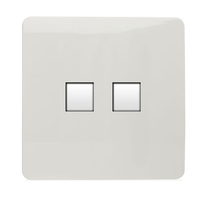 Trendi RJ11 Double Telephone Socket