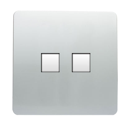 Trendi RJ11 Double Telephone Socket