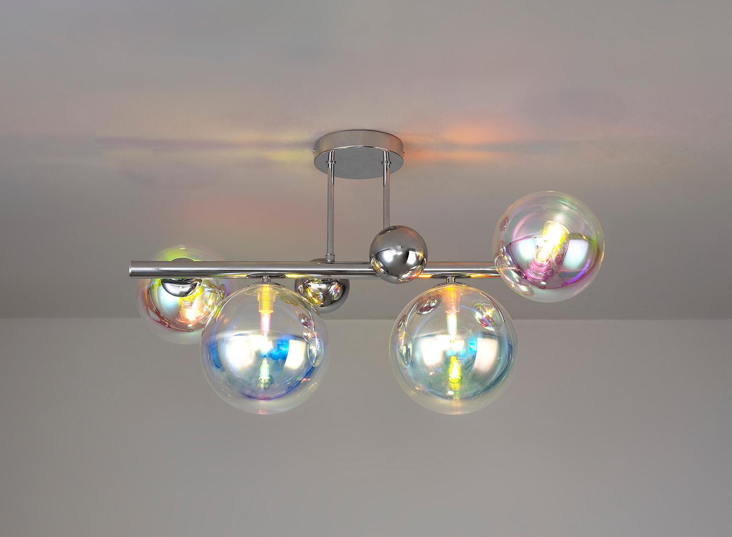 Bubbles Semi Flush Ceiling Light