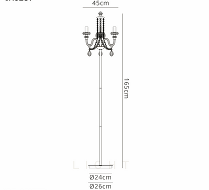 Camelot Chandelier Floor Lamp