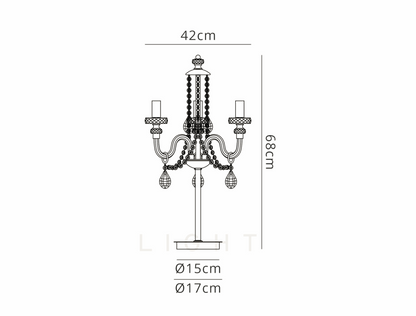 Camelot Chandelier Table Lamp