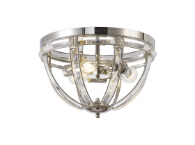 Elsa Crystal Large Flush Lantern