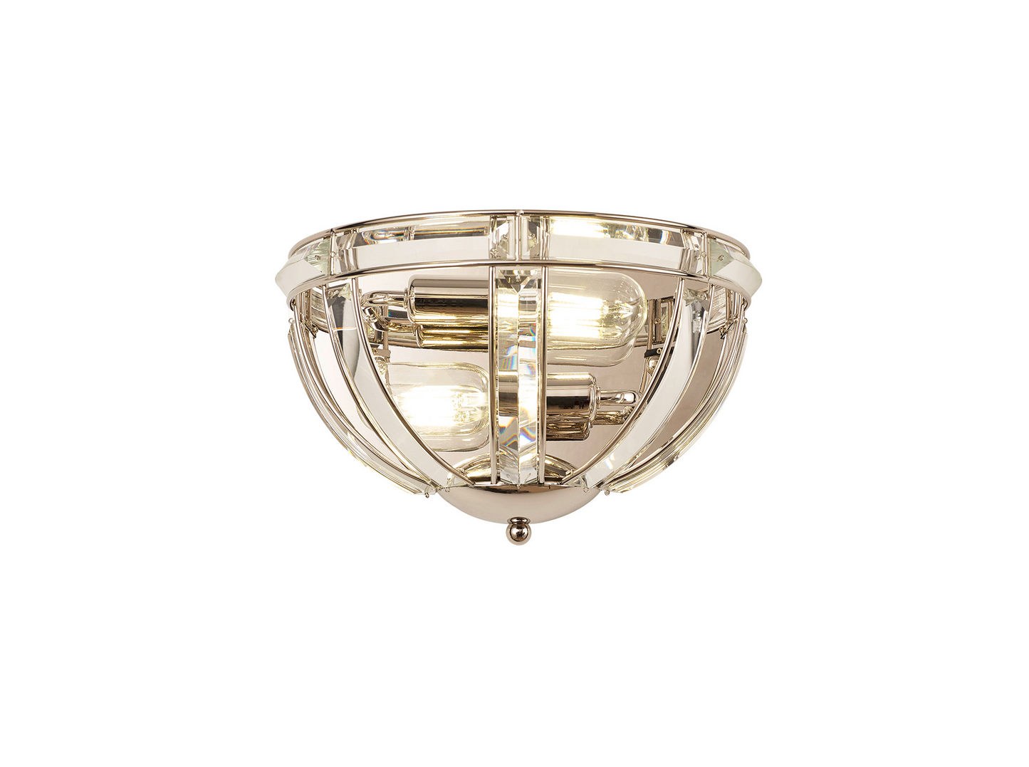 Elsa Crystal Half Round Wall Light