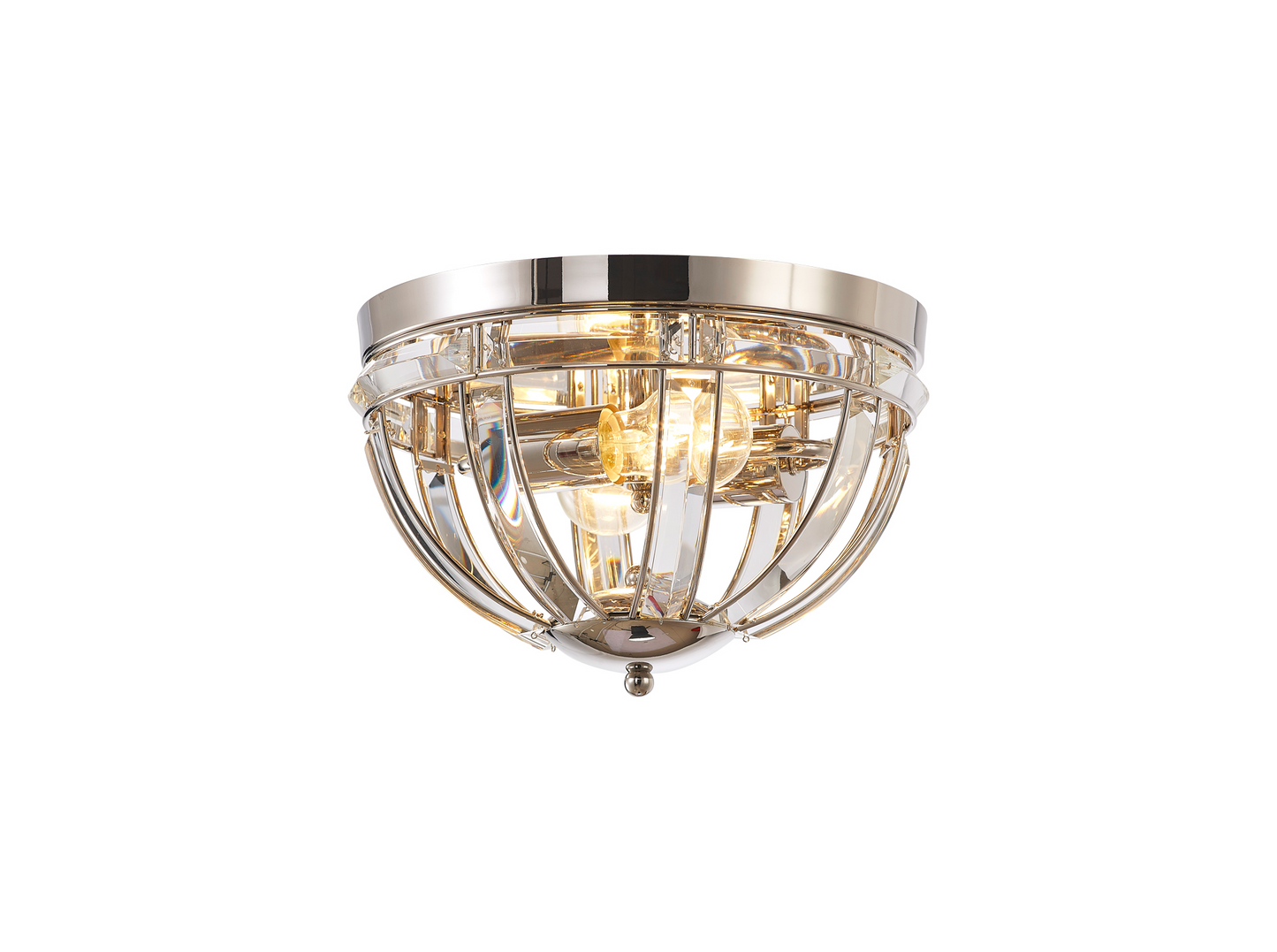 Elsa Crystal Small Flush Lantern