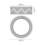 Cruise Round Flush Crystal 85cm Round Flush Chandelier, 12 Light E14