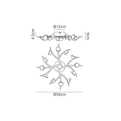 Autumn Semi Flush Ceiling Fitting