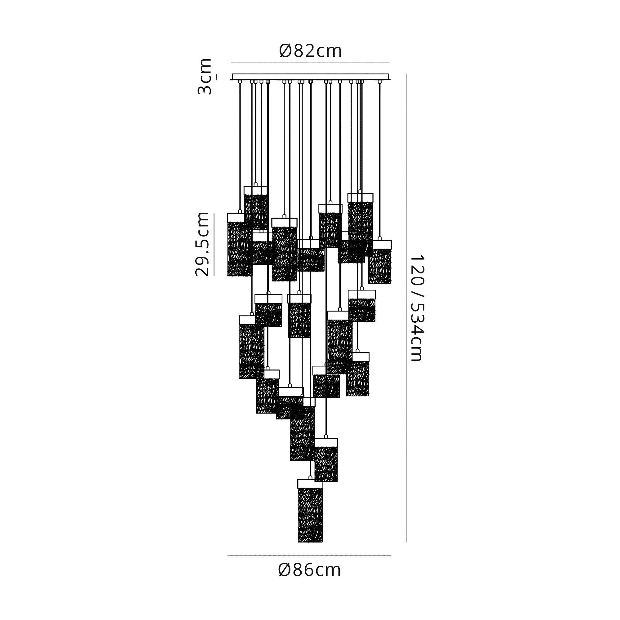 Glam Contemporary Chandelier