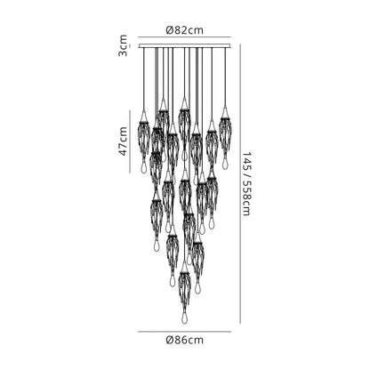 Solstice Extra Large Multi Pendant 18 Light