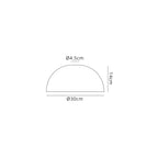 Rounded Prismatic Effect Glass Lampshade