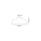 Flat Round Glass Lampshade