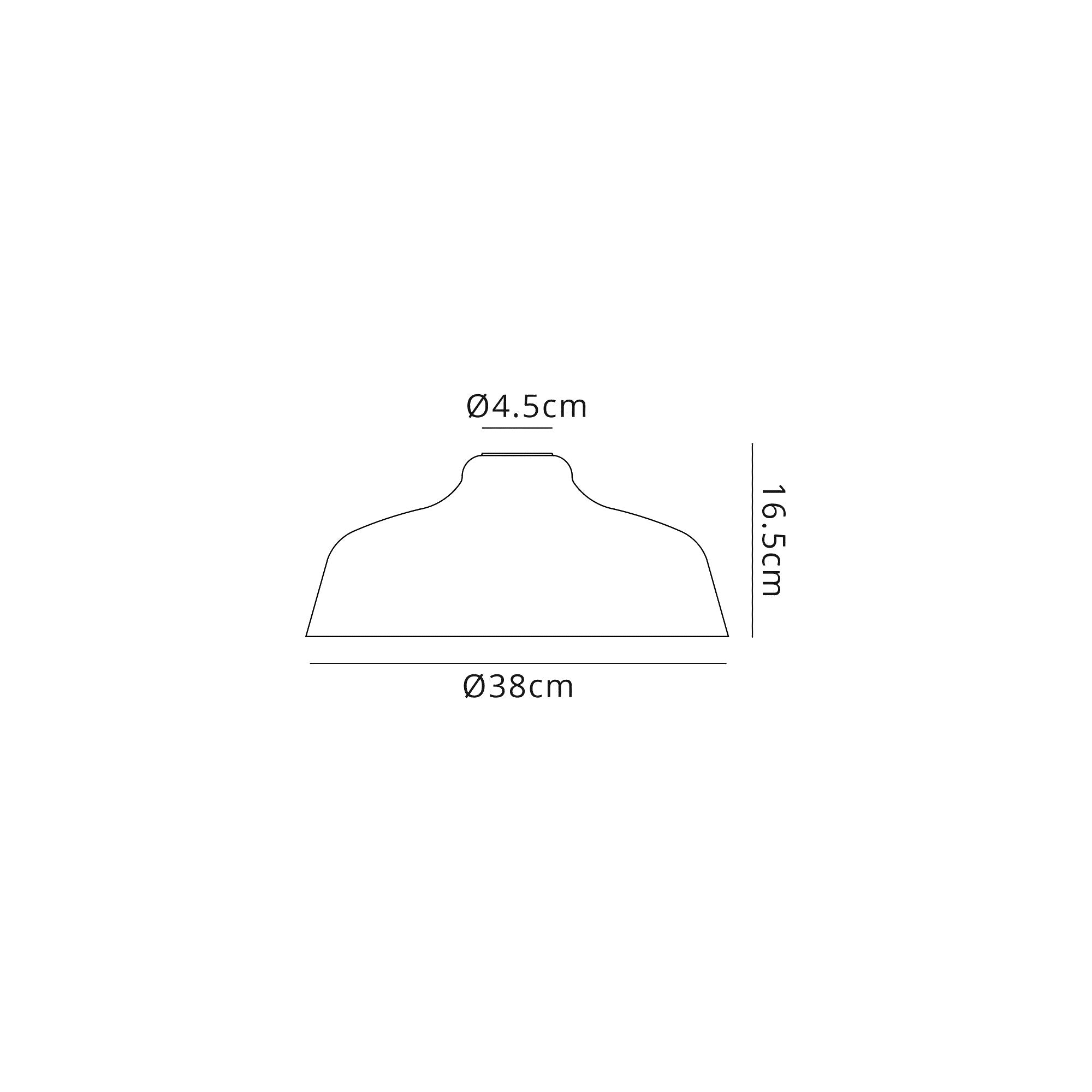 Flat Round Glass Lampshade