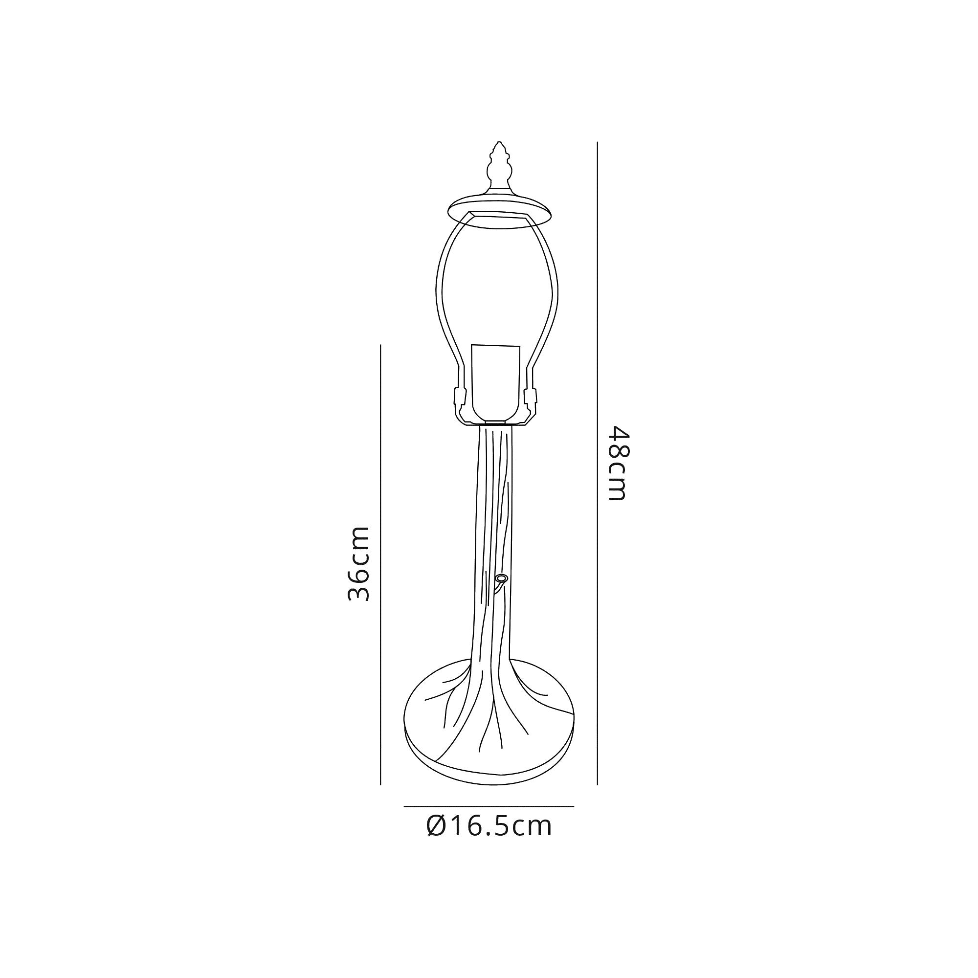 Alfred Tiffany Style Table Lamp