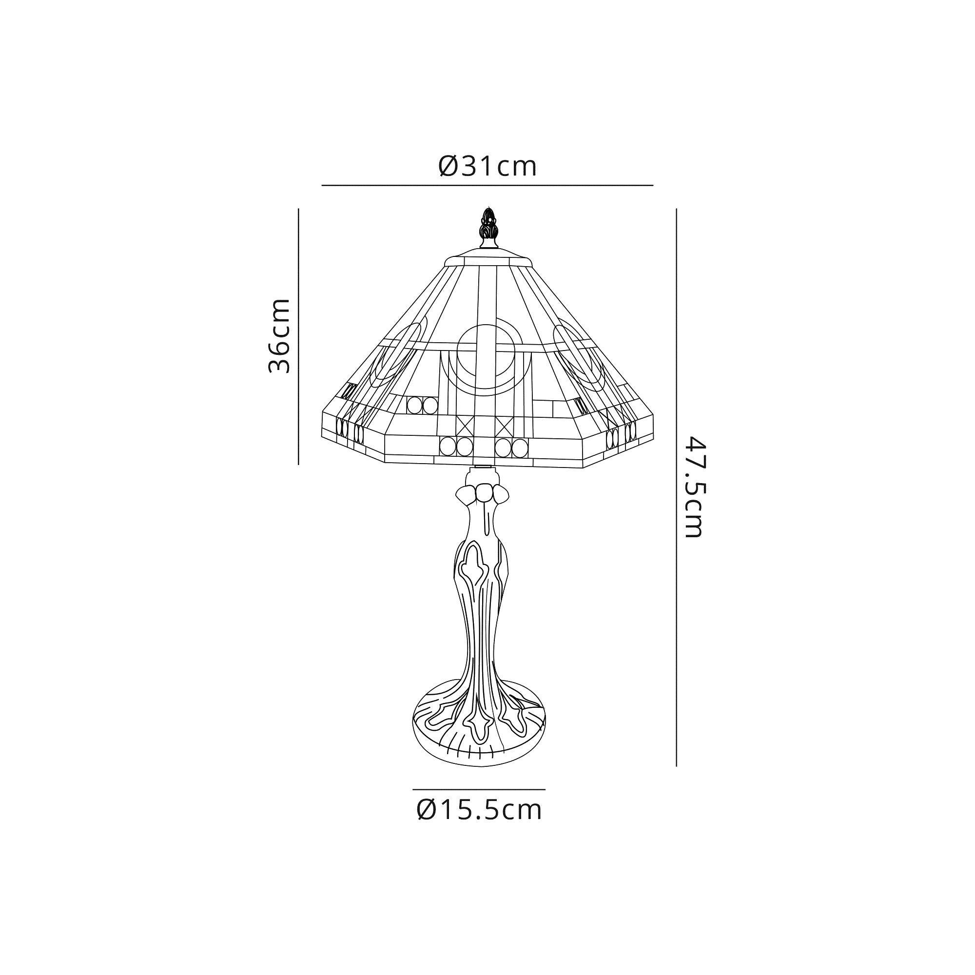 Inca Tiffany Table Lamp