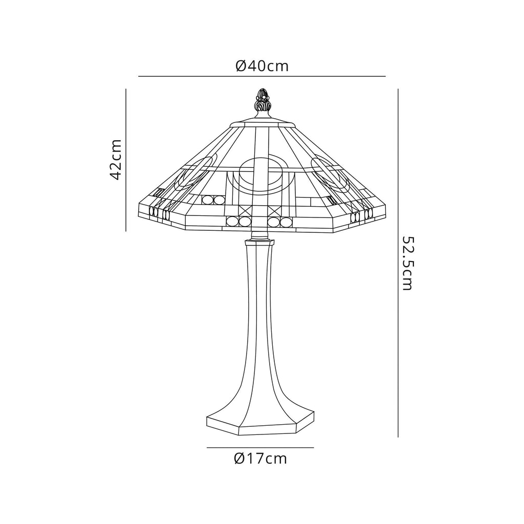 Inca Tiffany Table Lamp