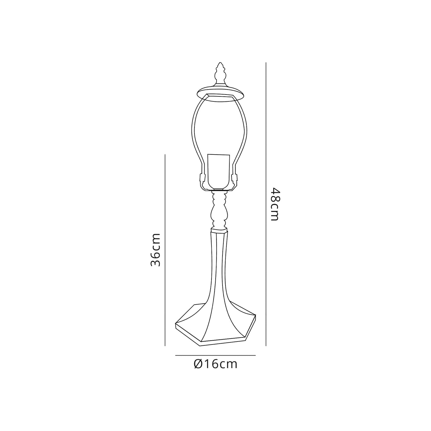 Alfred Tiffany Style Table Lamp