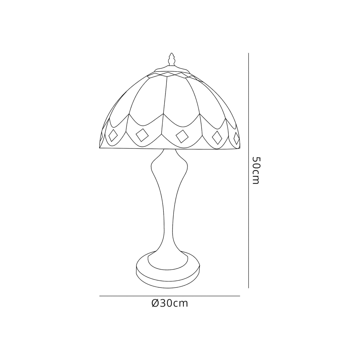 Whisky Tiffany Table Lamp