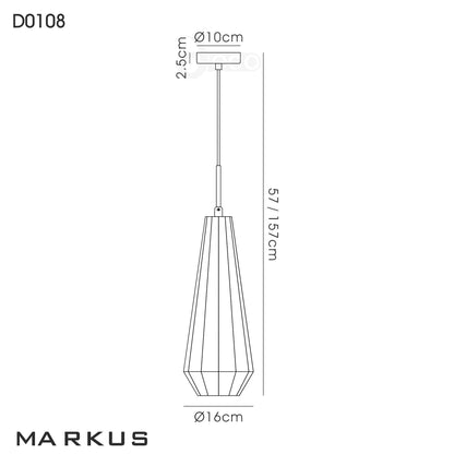 Marcus Cone Glass Pendant