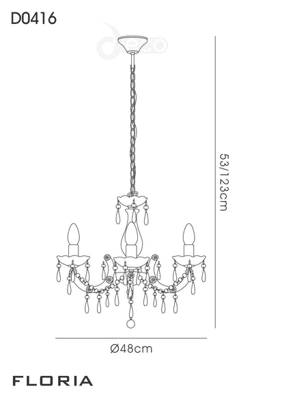 Floria Acrylic Chandelier