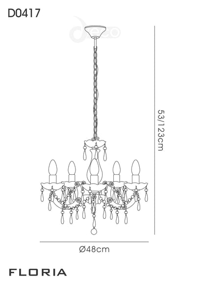 Floria Acrylic Chandelier