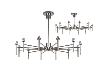 12 Light Baron Adjustable Chandelier