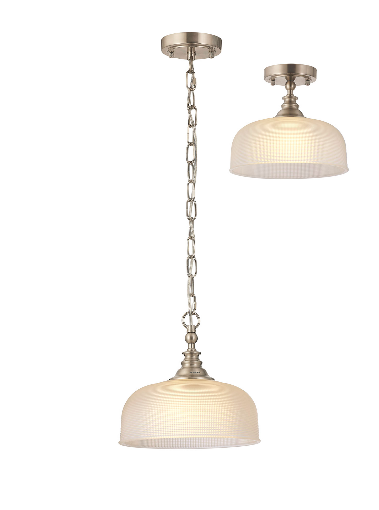 Sledmere Single Pendant Light (Converts to Semi Flush)