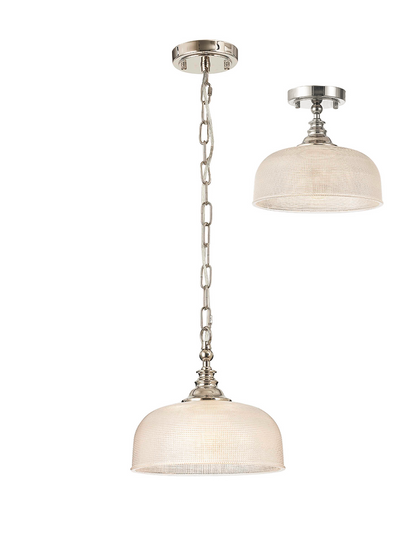 Sledmere Single Pendant Light (Converts to Semi Flush)