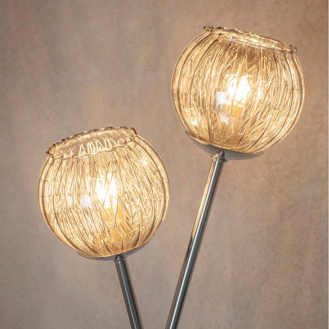 Endon - Aerith Smoke Wire Floor Lamp - Luminosity Designs Ltd