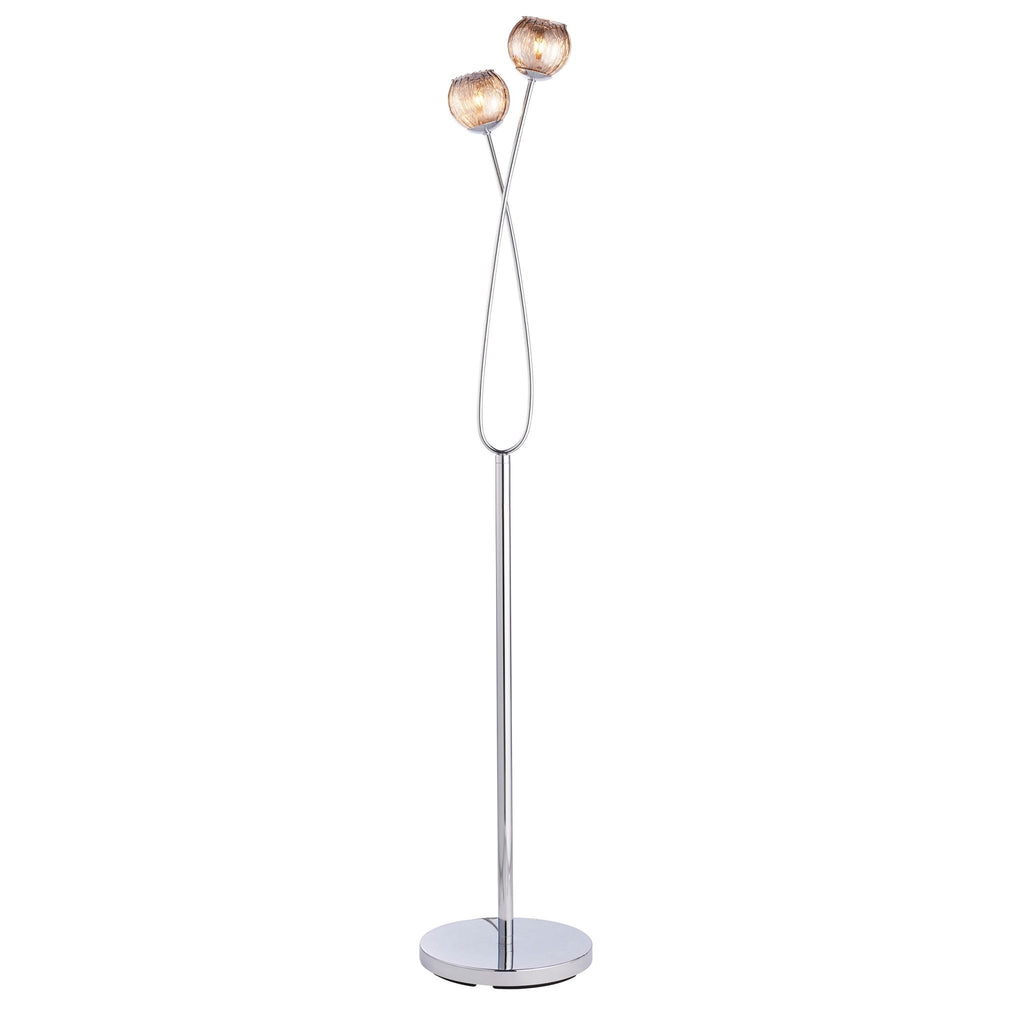 Endon - Aerith Smoke Wire Floor Lamp - Luminosity Designs Ltd