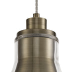 Parker Metal and Glass Pendant