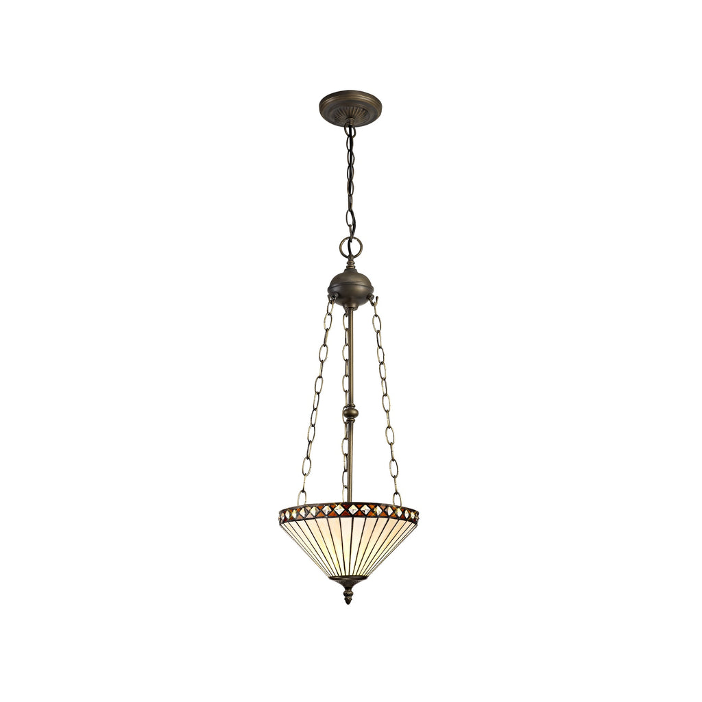 Luminosity Designs - Alfred Tiffany Chandelier Style Uplighter - Luminosity Designs Ltd