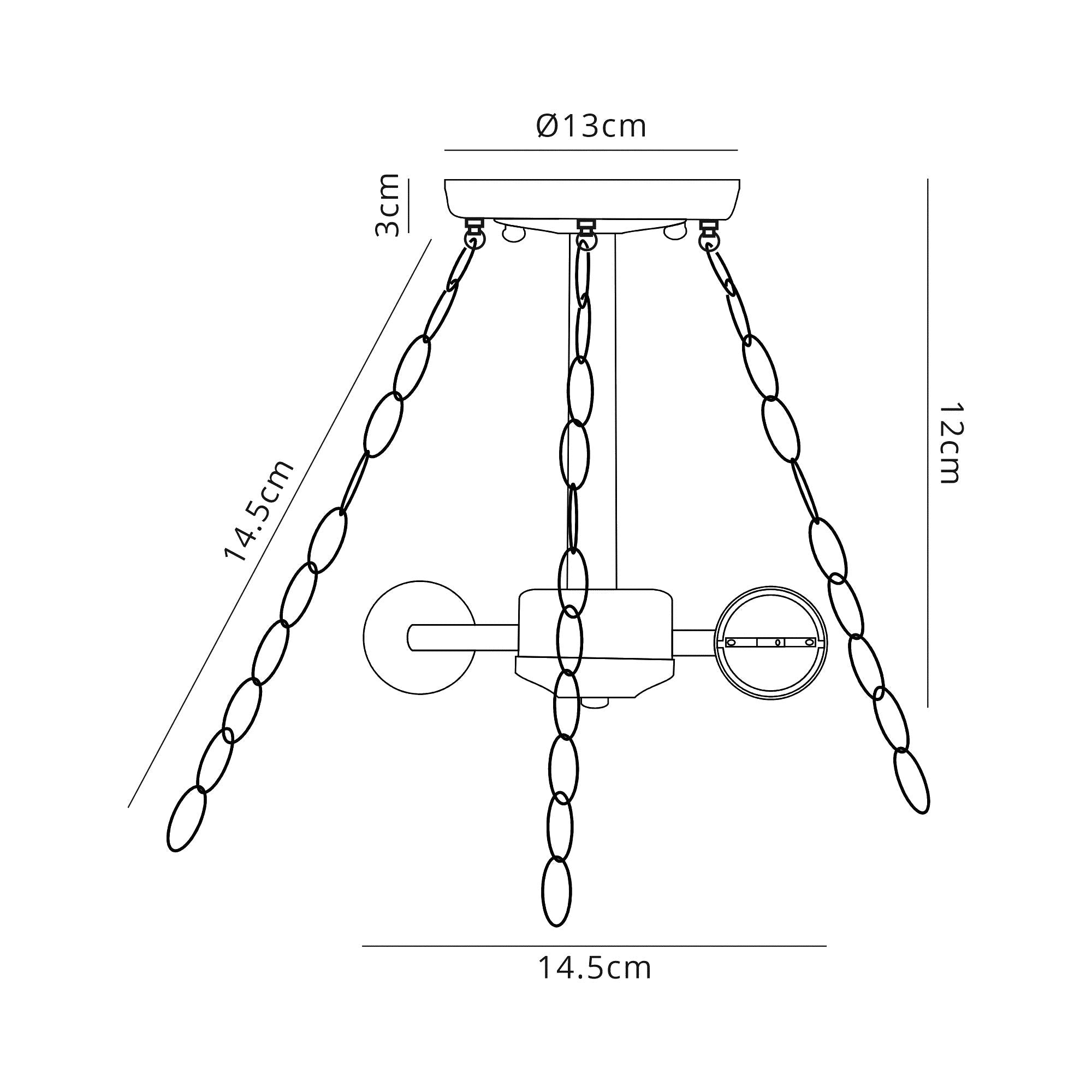 Luminosity Designs - Alfred Tiffany Semi Flush - Luminosity Designs Ltd