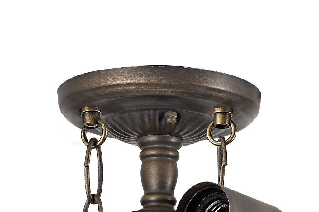 Luminosity Designs - Alfred Tiffany Semi Flush - Luminosity Designs Ltd