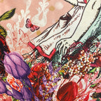 Luminosity Designs - Alice in Wonderland Pink Artist Style Couch Cushion - Luminosity Designs Ltd