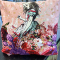 Luminosity Designs - Alice in Wonderland Pink Artist Style Couch Cushion - Luminosity Designs Ltd