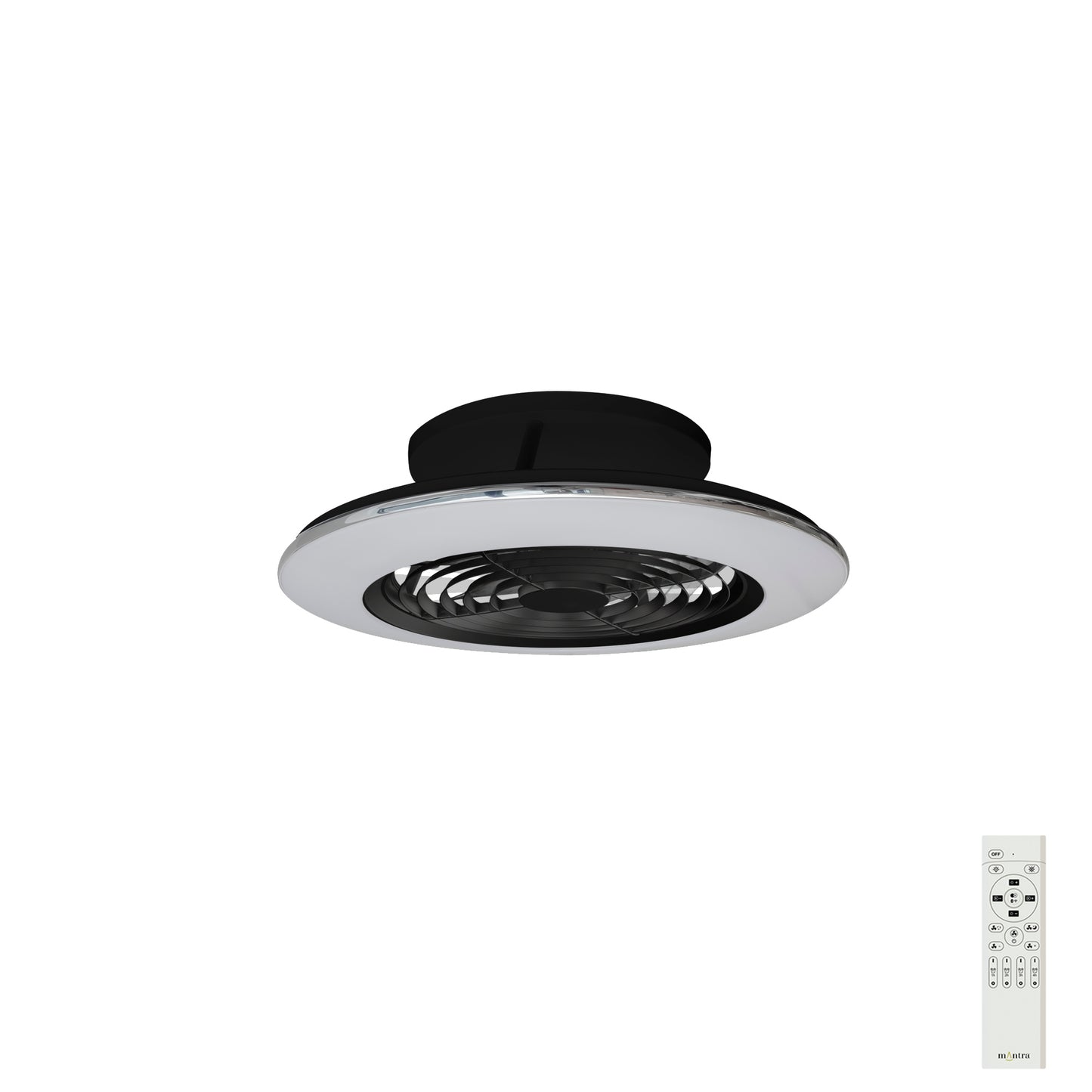 MINI Alisio LED Dimmable Ceiling Light With Built-In Fan - Remote Control