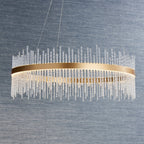 Luminosity Designs - Amanda Glass and Gold Pendant - Luminosity Designs Ltd