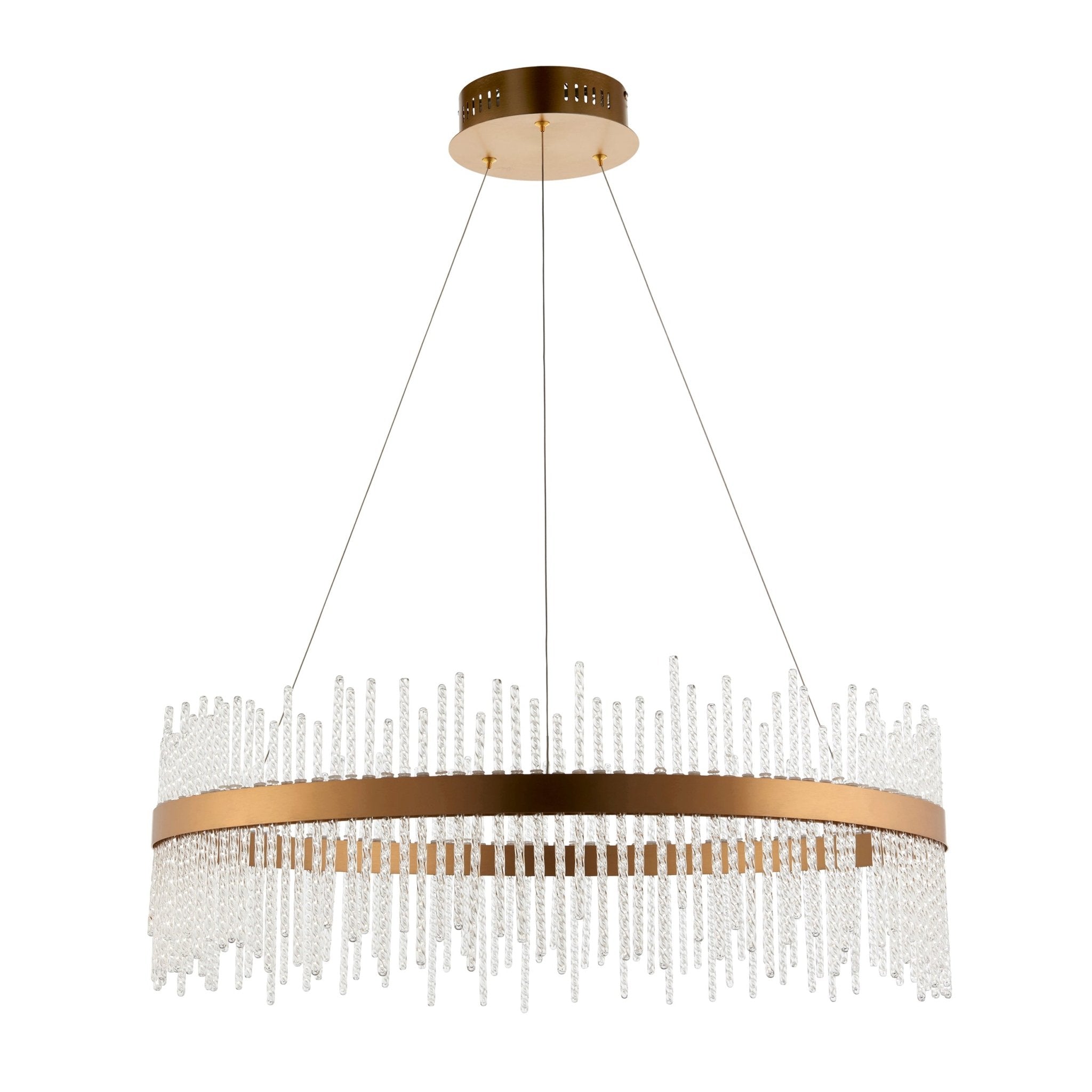 Luminosity Designs - Amanda Glass and Gold Pendant - Luminosity Designs Ltd