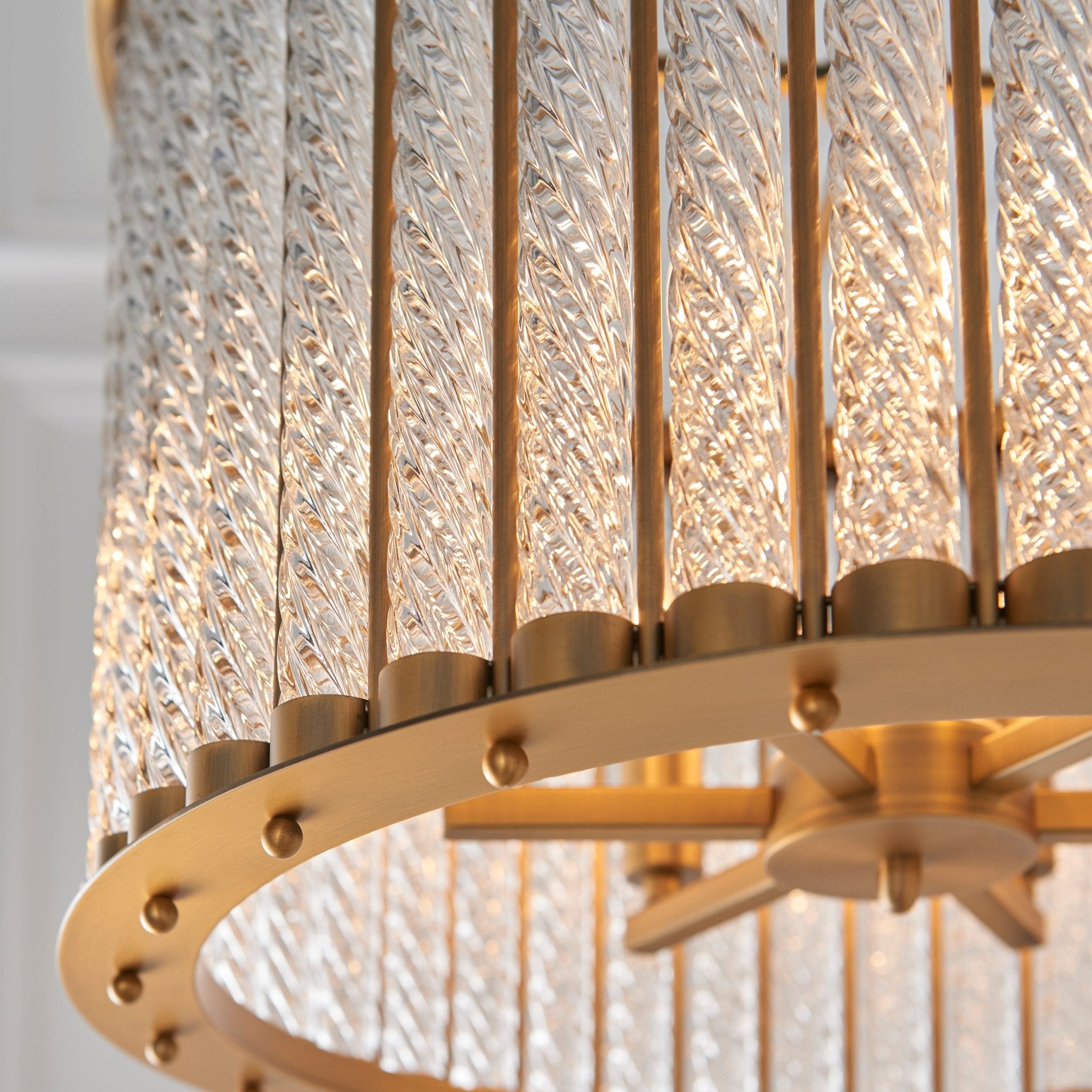 Luminosity Designs - Amelia Spiral Glass Pendant - Luminosity Designs Ltd